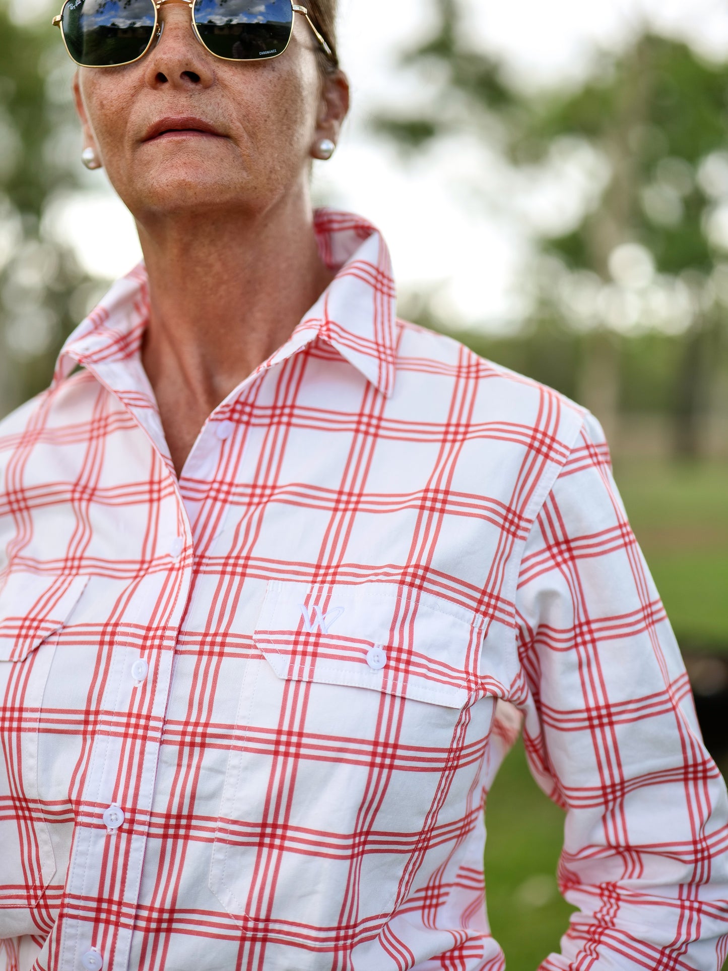 Mae Full Button Ladies Shirt