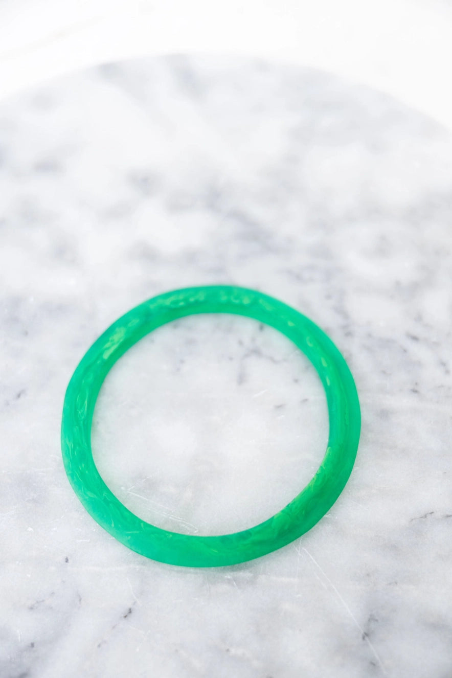 Emerald Green Resin Bangles