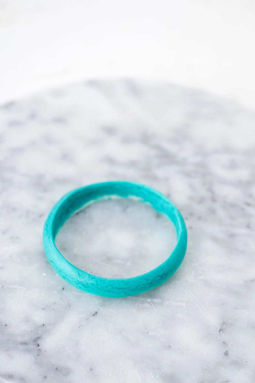 Teal Resin Bangles