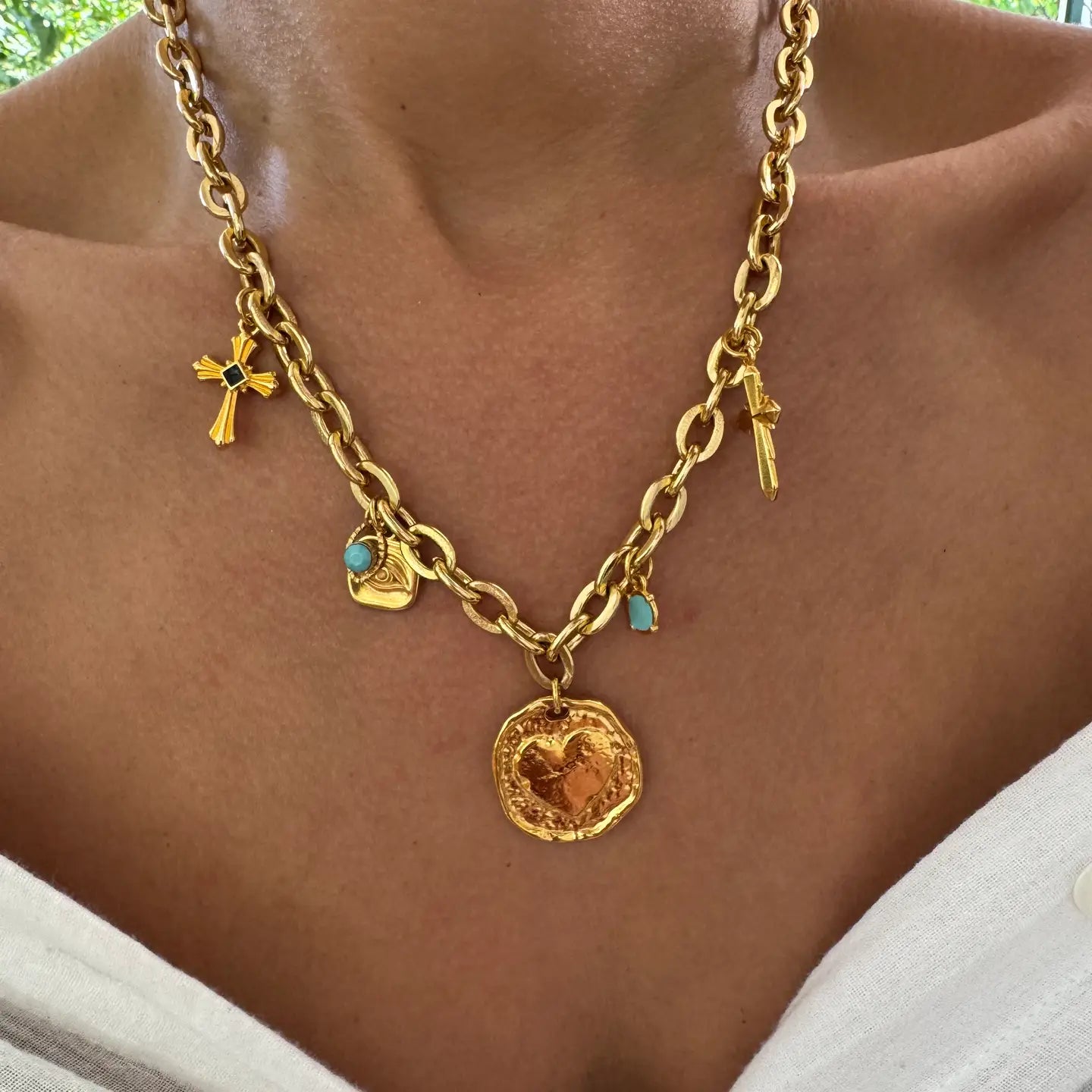 Gold Charm Necklace