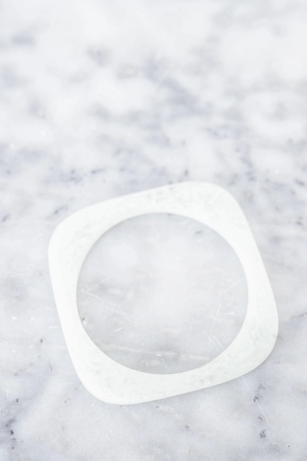 Ice White Resin Bangles