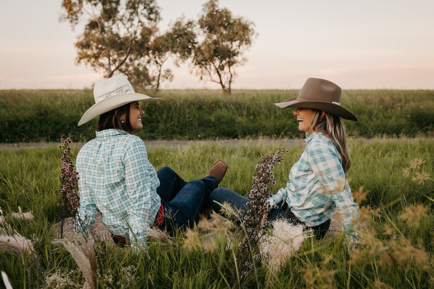 Wylder Button - Up Blue Check