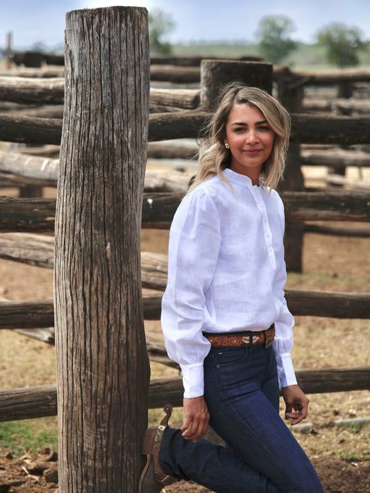 White Bluebell Blouse