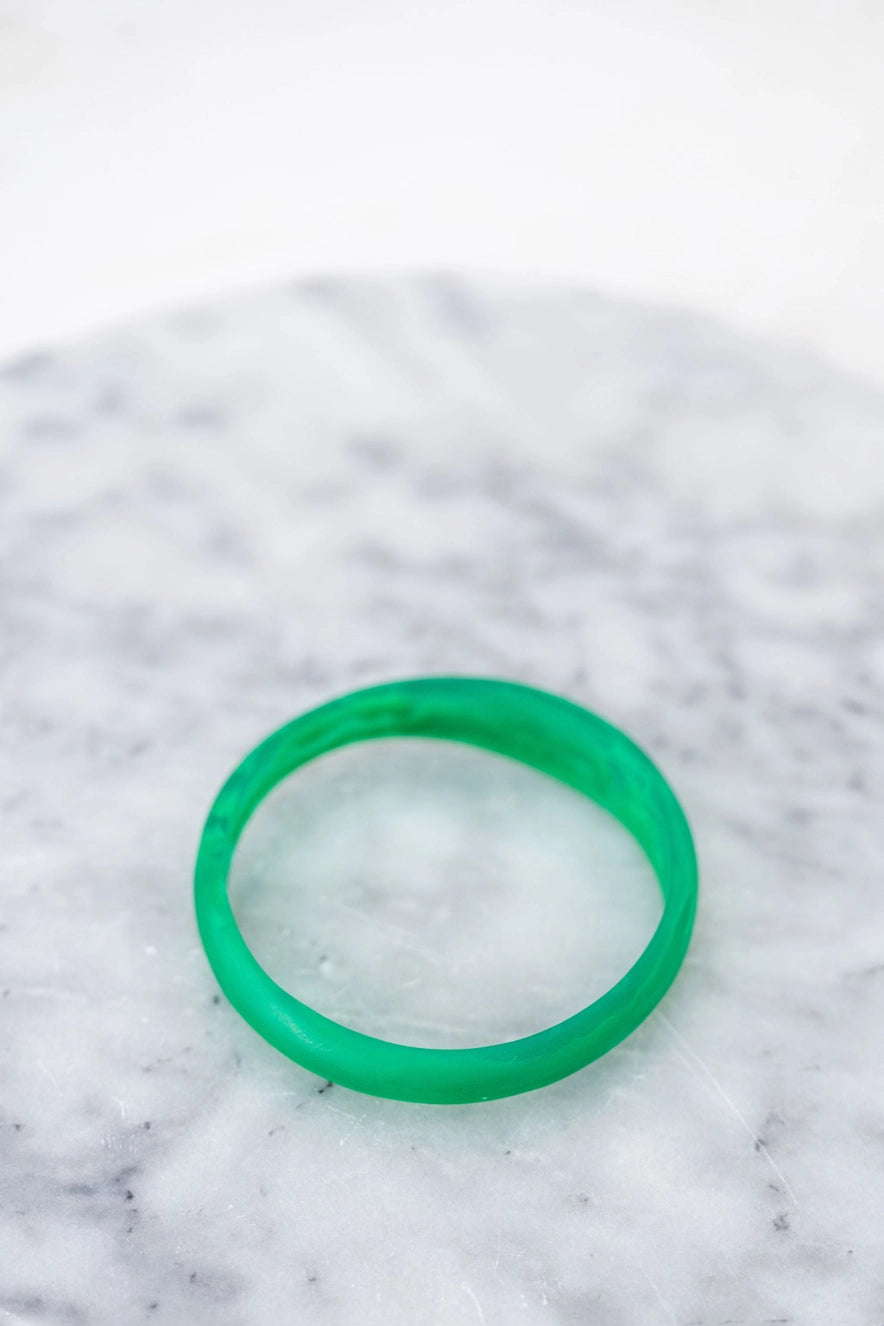 Emerald Green Resin Bangles
