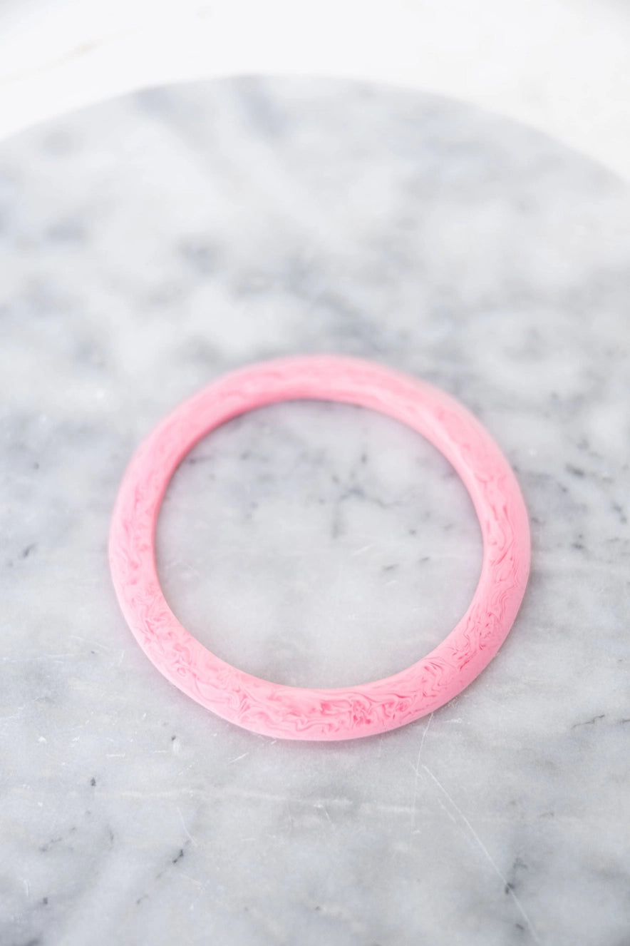 Light Pink Resin Bangles