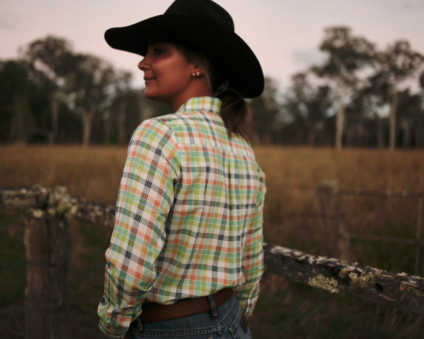 Sunny Check Button-Up - Lime Check