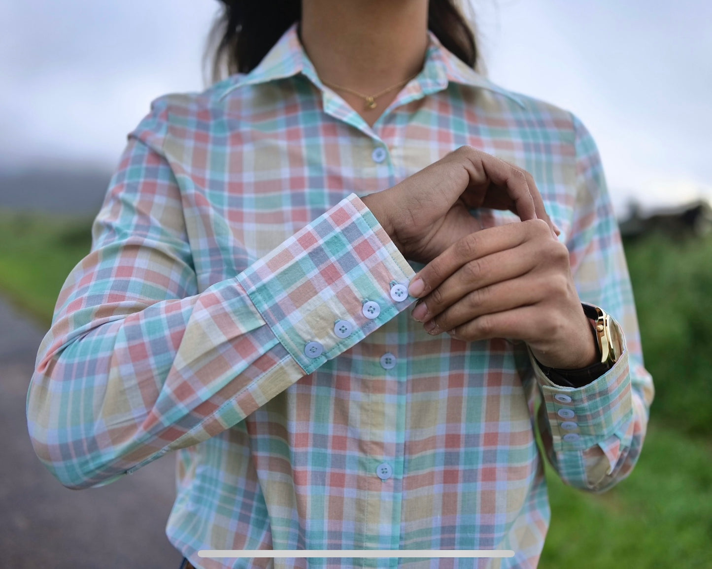 Sunny Check Button-Up - Arizona