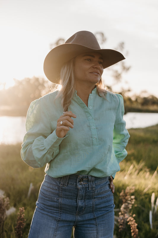 Grayed Jade Bluebell Blouse