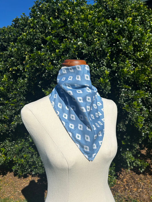 Blue Aztec Neck Scarf